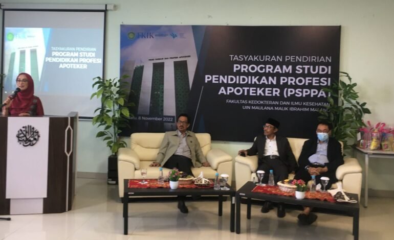 FKIK UIN Malang Resmikan Pendirian Prodi Pendidikan Profesi Apoteker