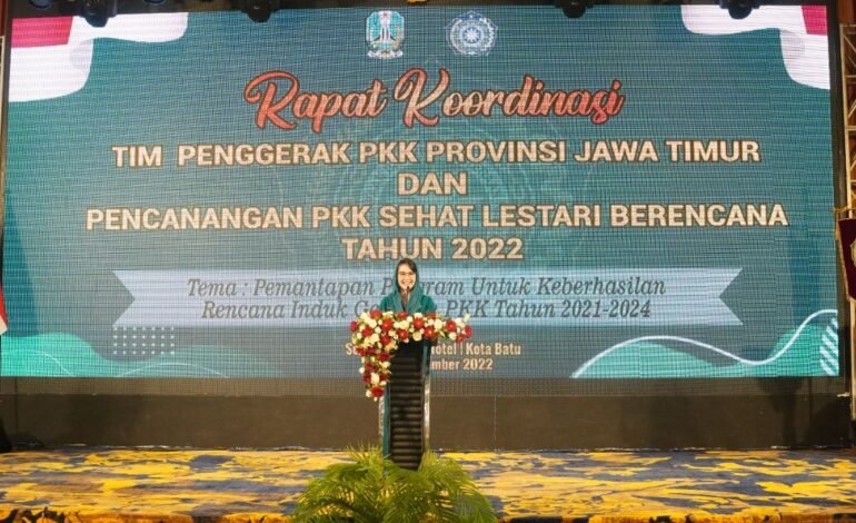 Wagub Jatim Buka Rakor TP PKK 2022