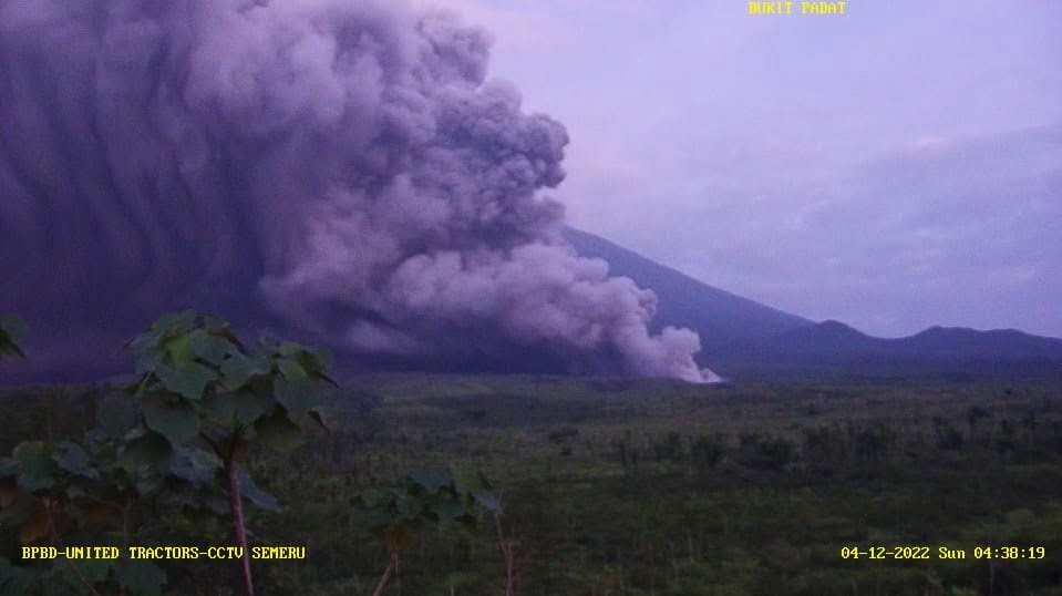 Gunung Semeru Muntahkan Awan Panas Sejauh 1.500 Meter di Atas Puncak