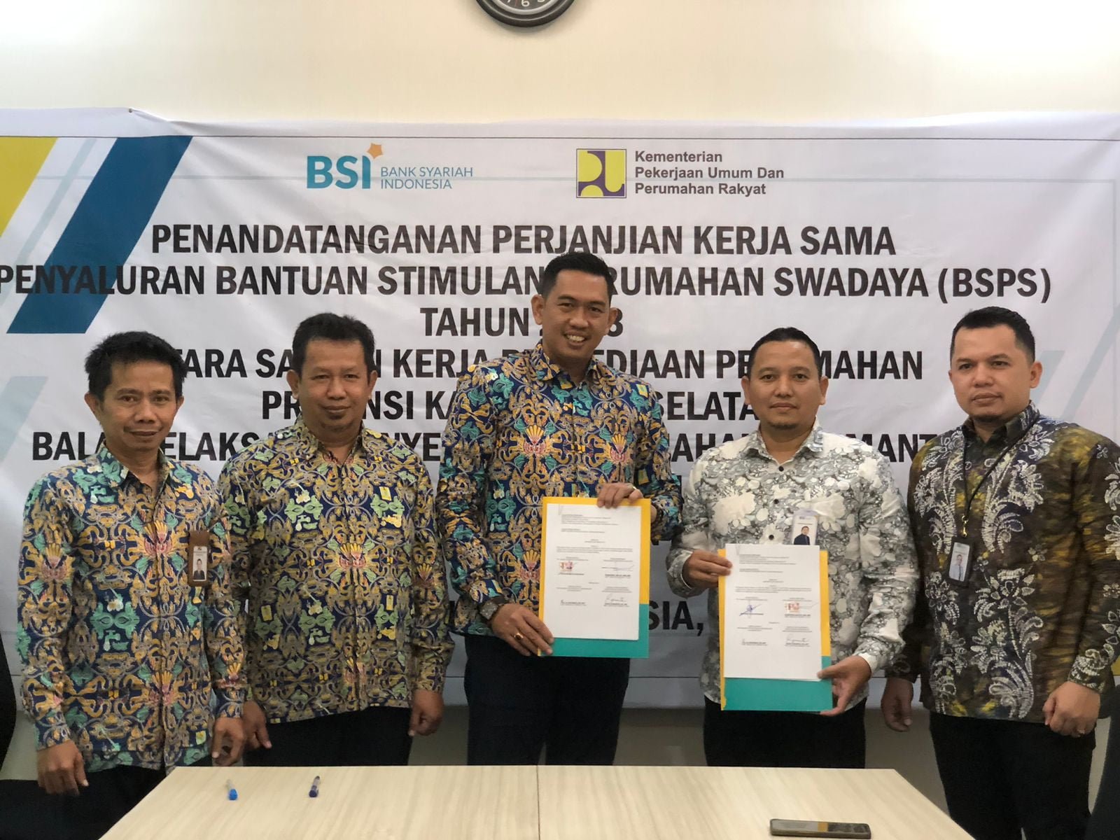 BSI Salurkan Dana Program BSPS di Kalsel Dirangkul Oleh Kementerian PUPR