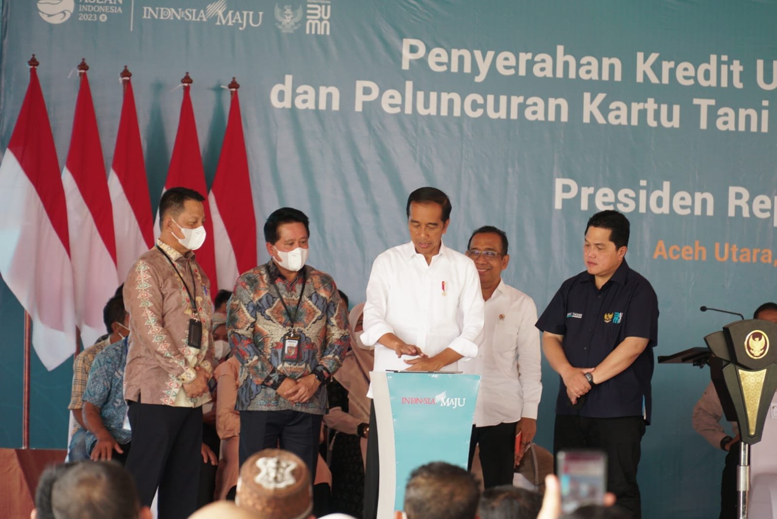 Jokowi Rilis Kartu Tani Digital dan KUR BSI di Aceh