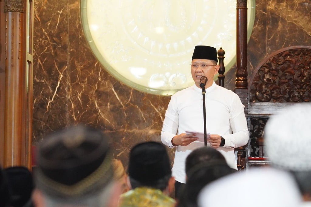 Salat Idul Fitri 1444 H di Masjid Agung An Nuur Kota Batu
