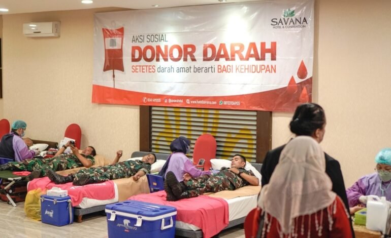 Aksi Donor Darah Rutin di Savana Hotel Malang