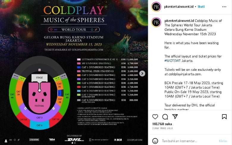 Konser Coldplay 