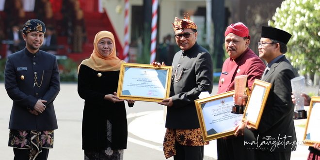 Kota malang Sukses Raih Penghargaan Terbaik V Kabupaten/Kota Pengelola Jaringan Dokumentasi dan informasi Hukum Terbaik di Jawa Timur 2023