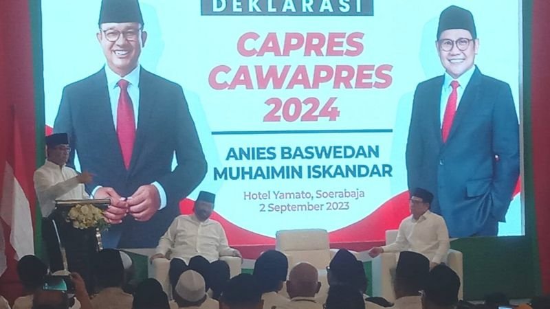 Resmi! Anies Baswedan Muhaimin Iskandar Deklarasi Capres Cawapres 2024