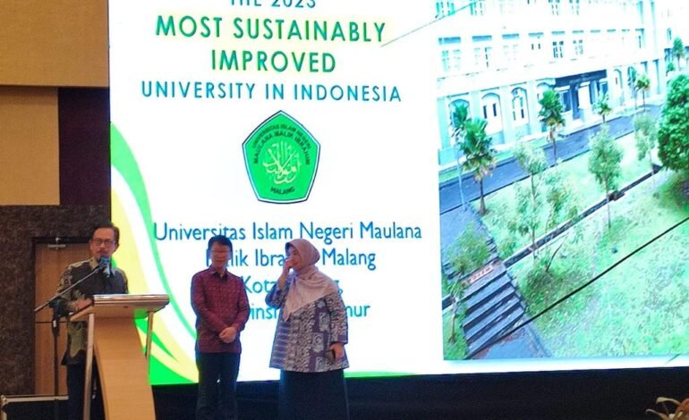UIN Maulana Malik Ibrahim Malang Raih Anugerah UI GreenMetric Kategori Most Sustainability Improved University