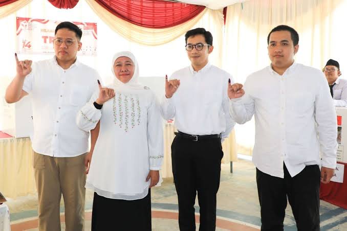 Khofifah Mengapresiasi Tingkat Partisipasi Pemilu 2024 di Jawa Timur