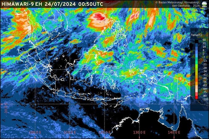 Prakiraan Cuaca di Malang pada Rabu, 24 Juli 2024