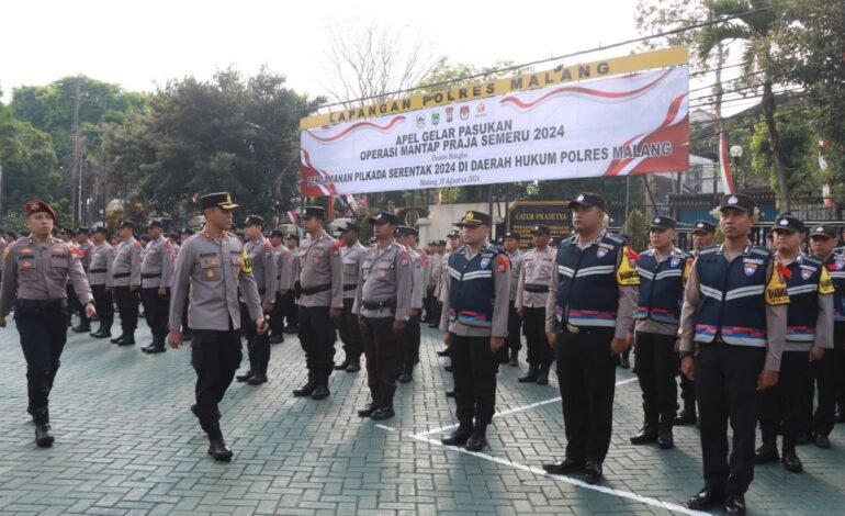 Sebanyak 15 Ribu Personel Gabungan Amankan Pilkada Malang 2024