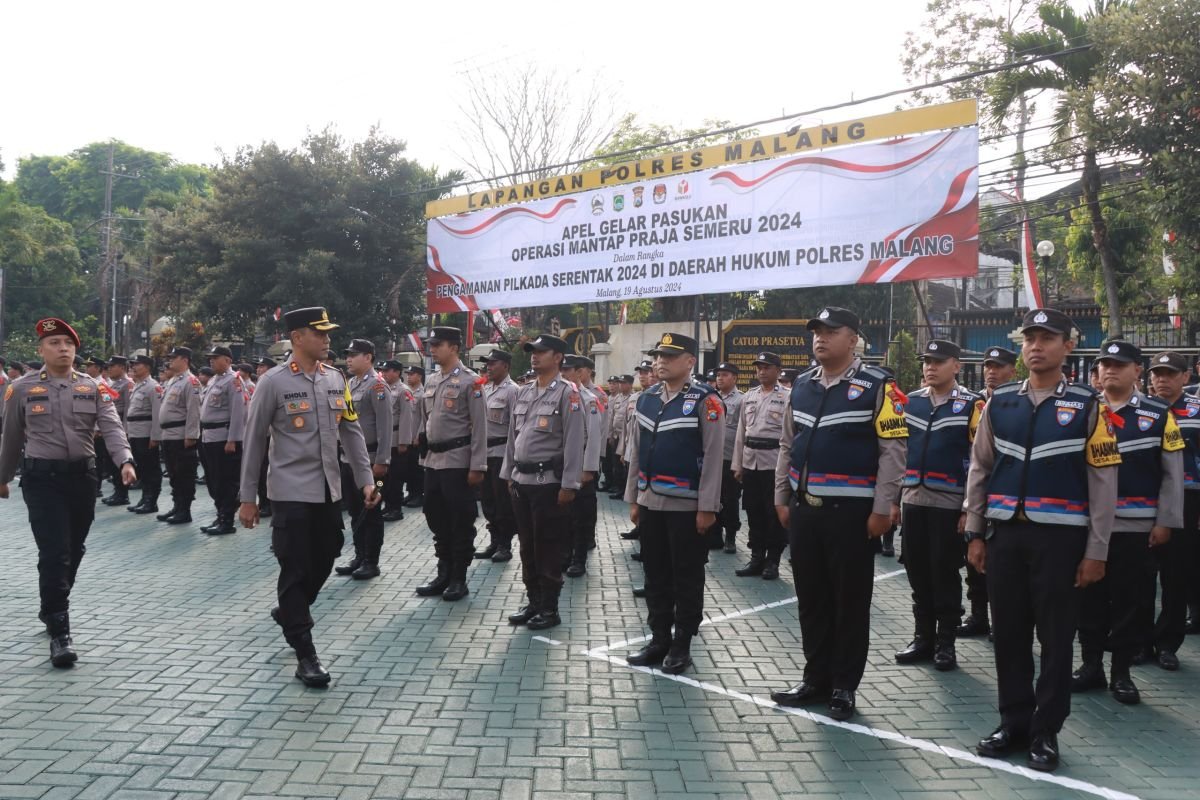 Sebanyak 15 Ribu Personel Gabungan Amankan Pilkada Malang 2024