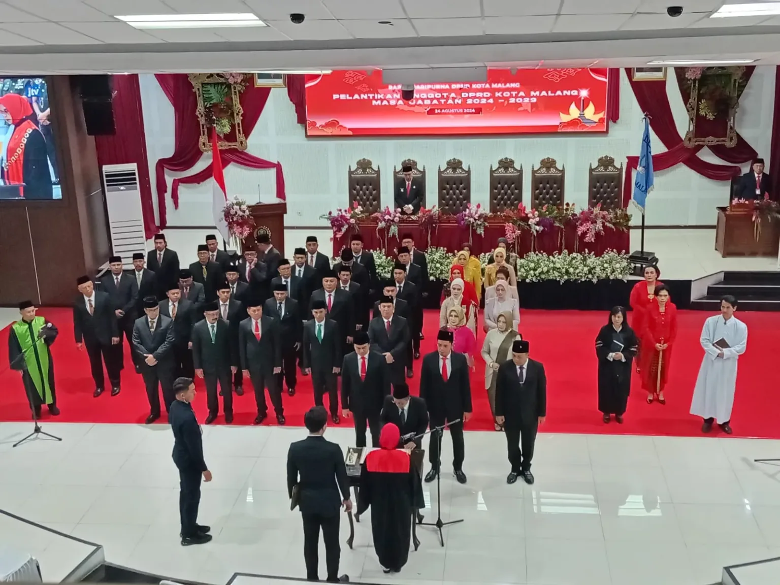 45 Anggota DPRD Kota Malang 2024-2029 Diresmikan