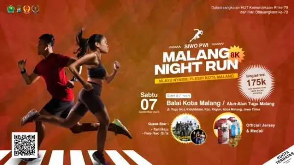 Malang Night Run 2024 : Lari Malam, Wisata Heritage!