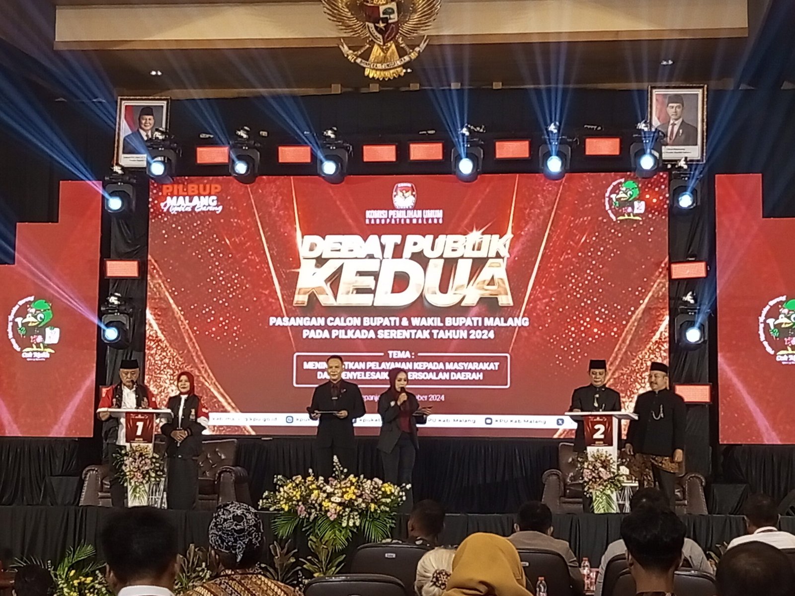 Cukup Imbang antara Paslon 1 dan 2 dalam Debat Pilkada 2 Kab. Malang