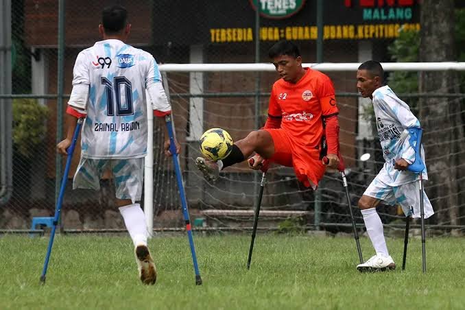 Kompetisi Sepak Bola Amputasi Tingkat Nasional Digelar di Malang