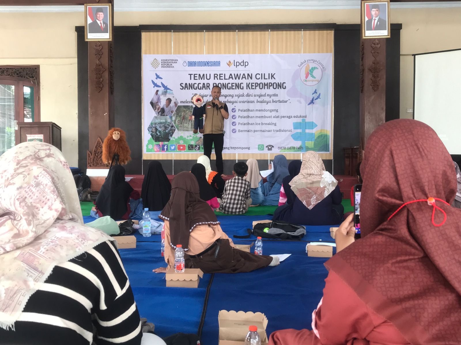 Puluhan Siswa SD Ikuti Pelatihan Pendongeng Cilik di Malang