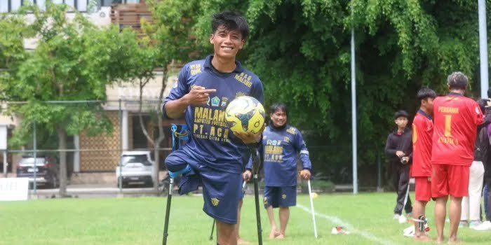 Moh. Maulana Angga Rifanto, Pemain Asal Malang Pertama di Timnas Amputasi Indonesia