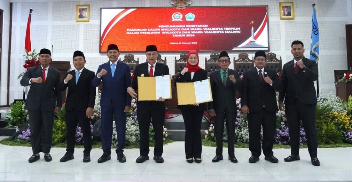 DPRD Kota Malang Tetapkan Wahyu Hidayat-Ali Muthohirin sebagai Wali Kota dan Wakil Wali Kota Malang 2025-2030