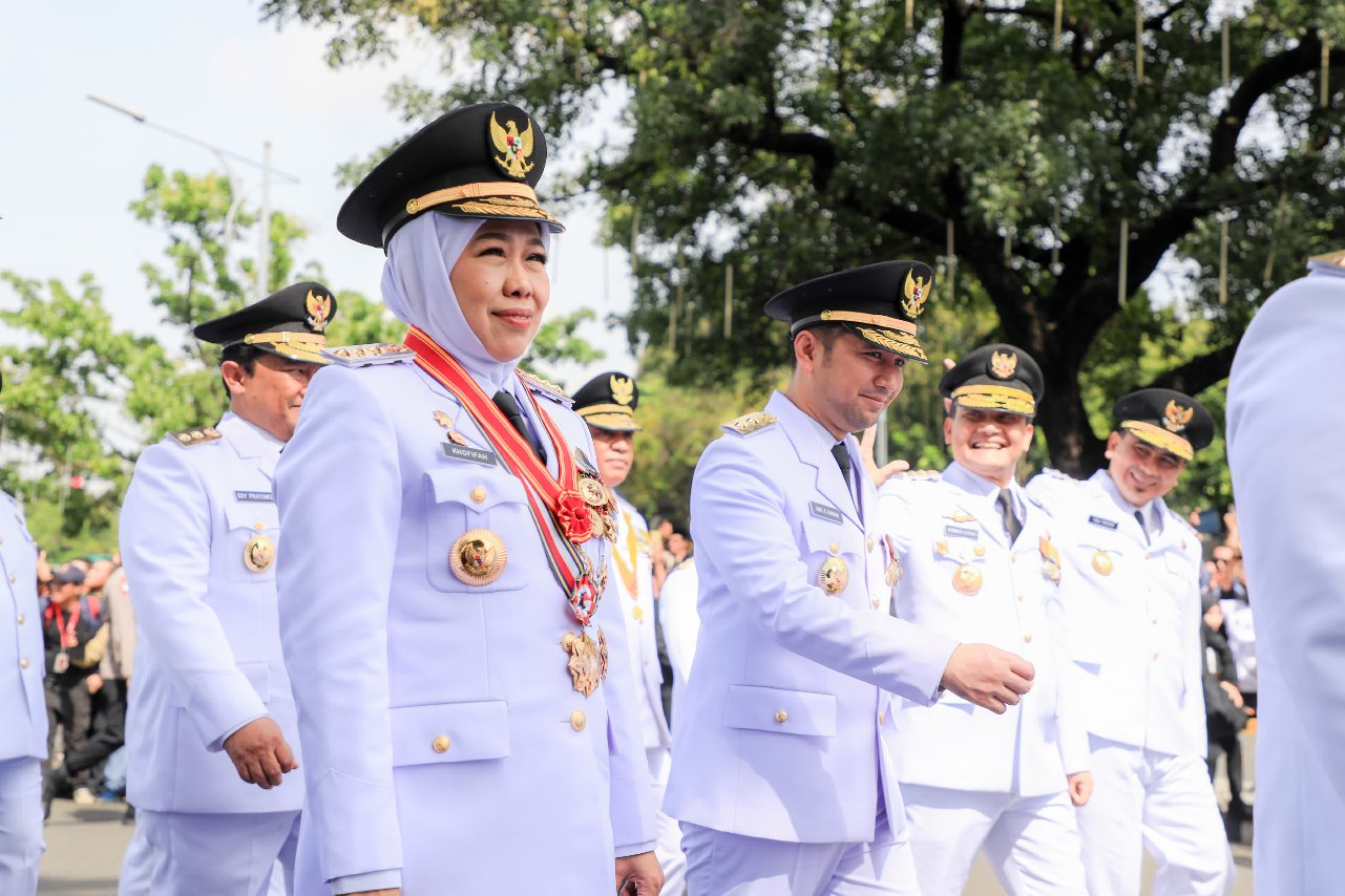 Gubernur Khofifah dan Wagub Emil Siap Sinergikan Nawa Bhakti Satya dengan Asta Cita