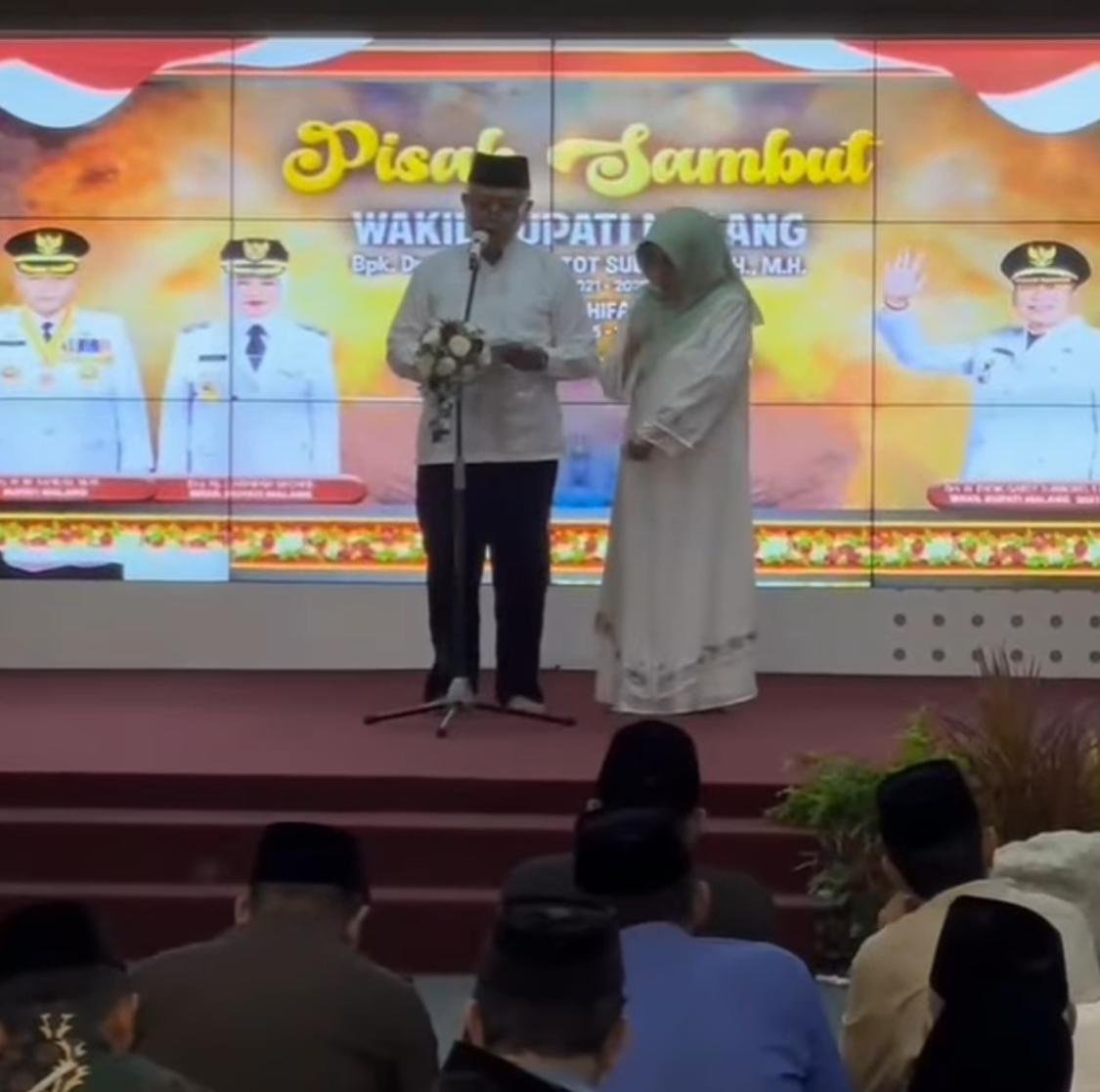 Digelar di Pendopo Agung, Momen Pisah Sambut Wakil Bupati Malang Berlangsung Haru.