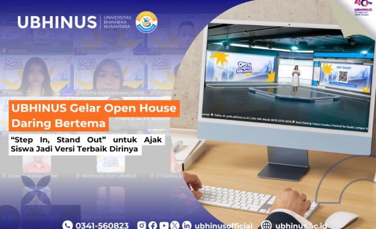 UBHINUS Gelar Open House Daring Bertema “Step In, Stand Out” untuk Ajak Siswa Jadi Versi Terbaik Dirinya