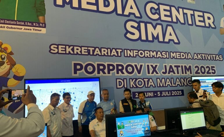 Wali Kota Malang Resmikan Media Center SIMA, Pusat Informasi Porprov IX Jatim Resmi Beroperasi