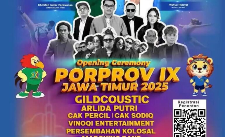 Gratis e‑tiket Opening Ceremony Porprov IX Jatim 2025 di Stadion Gajayana – Ini Cara Pesannya!