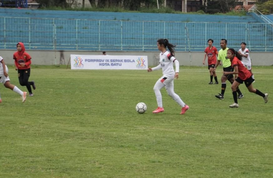 Kota Malang Gagal Pertahankan Asa, Takluk 1-2 dari Kota Batu di Final Sepak Bola Putri Porprov Jatim