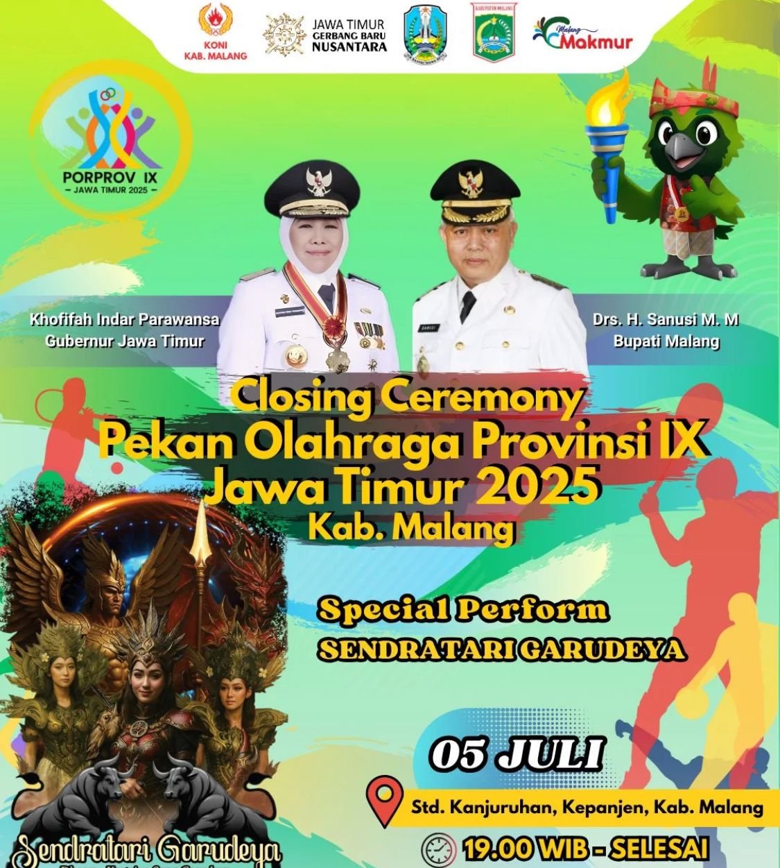 3000 Penari Ramaikan Penutupan Porprov IX Jatim 2025 di Kanjuruhan, Gratis untuk Umum!