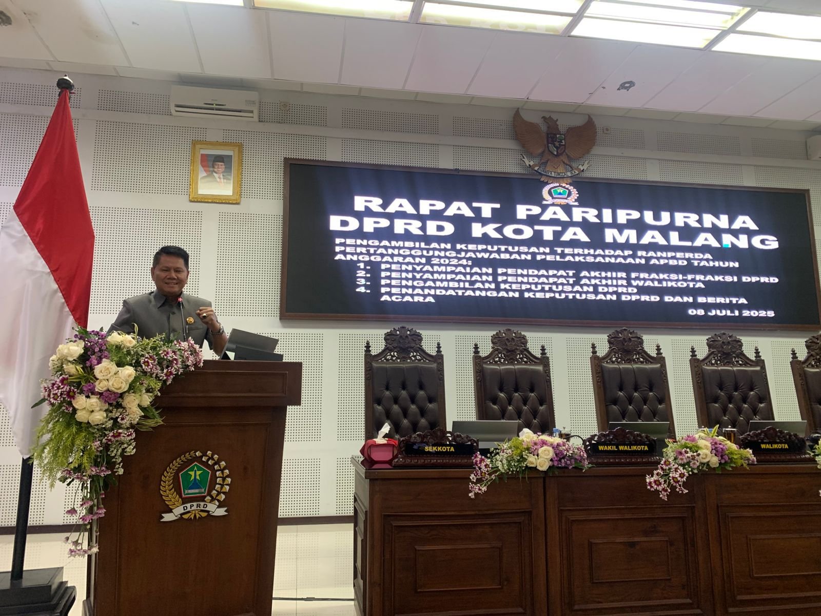 Tujuh Fraksi DPRD Kota Malang Setujui Laporan Pertanggungjawaban APBD 2024, Anggaran Siap Dimanfaatkan