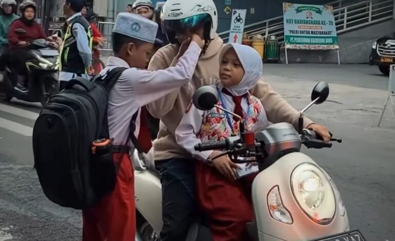 Hari Kedua Masuk Sekolah, Masih Banyak Ayah Antar Anak: Gerakan “Ayah Mengantar” Gaungkan Kedekatan Keluarga