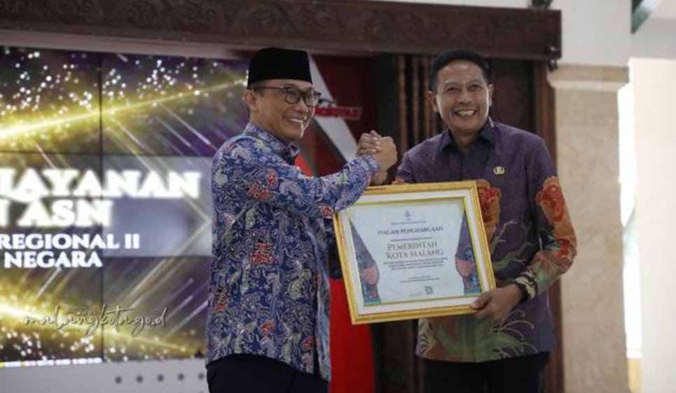 Pemkot Malang Raih Dua Penghargaan ASN Terbaik di Rakor CASN 2024 BKN