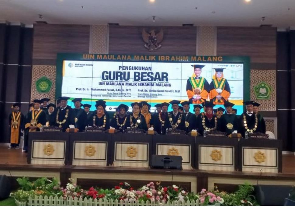 UIN Malang Kukuhkan Dua Guru Besar Baru: Kolaborasi Teknologi Cerdas dan Biologi untuk Masa Depan Bangsa