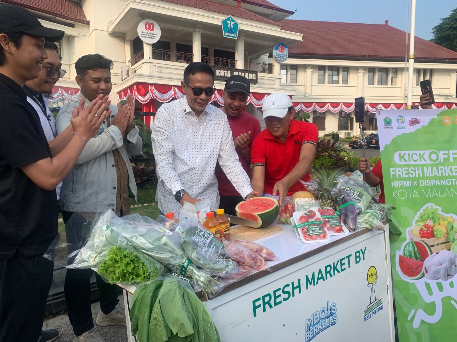 Wali Kota Malang Resmikan HIPMI Fresh Market: Dorong Ketahanan Pangan dan Ekonomi Petani Lokal