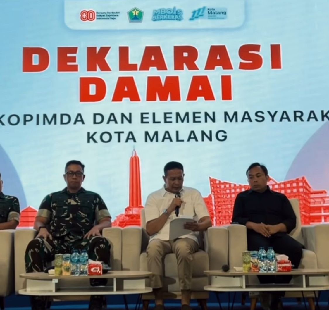 Deklarasi Kota Damai Diharapkan Jadi Titik Balik Kondusivitas Malang