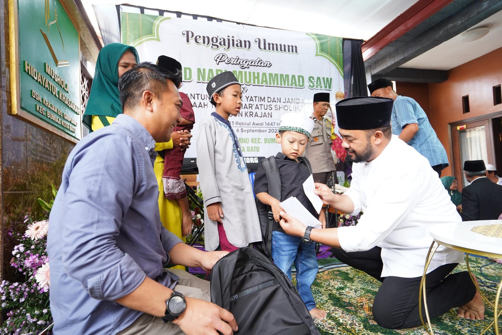 Wawali Batu Heli Suyanto Hadiri Maulid Nabi di Giripurno