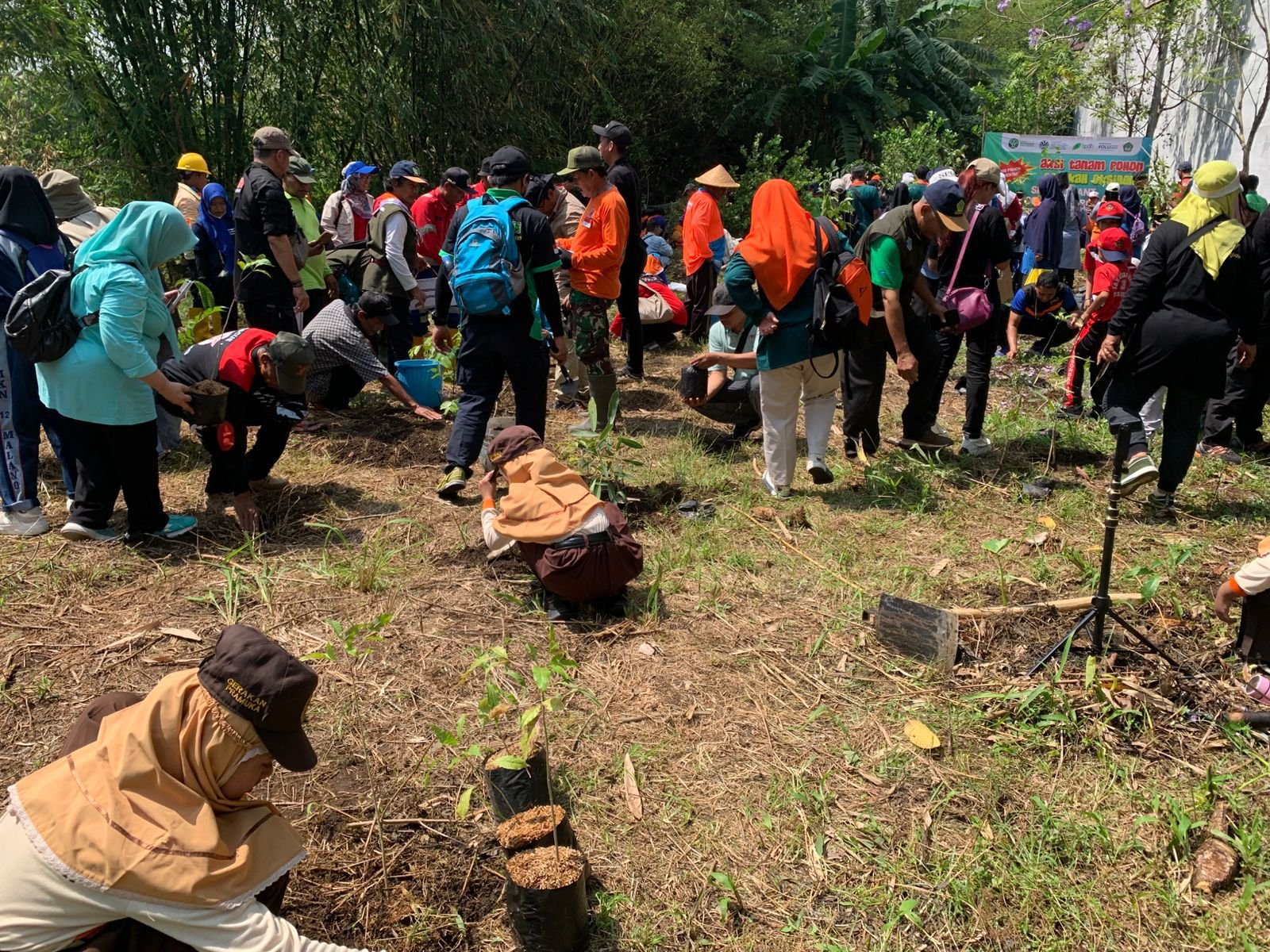 DLH Kota Malang Tanam 1000 Pohon di TPA Supit Urang, Wujudkan Komitmen FOLU Net Sink 2030