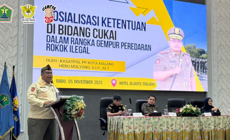Berantas Peredaran Rokok Ilegal di Kota Malang, Pemkot Gandeng Satlinmas
