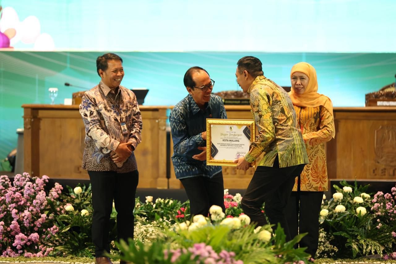 Wali Kota Malang Raih Tiga Penghargaan Strategis dari Gubernur Jatim di HLM 2025