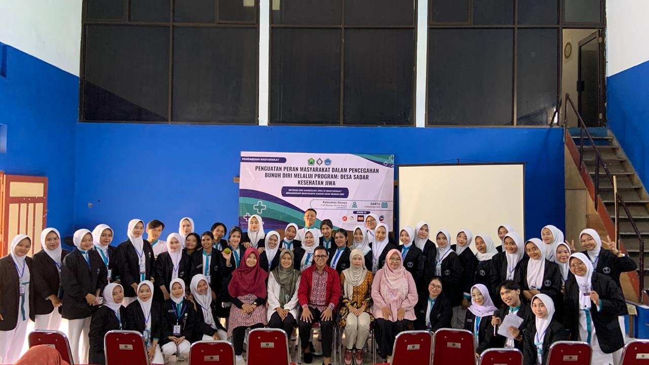 Mahasiswa Keperawatan 5A Gelar Edukasi “Desa Sadar Kesehatan Jiwa” di Kelurahan Dinoyo