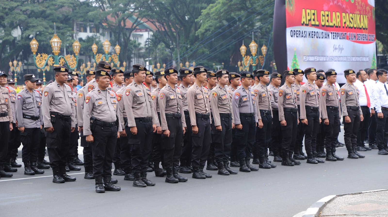 Polresta Malang Kota Gelar Apel Operasi Lilin Semeru 2025, Siagakan 400 Personel Amankan Nataru
