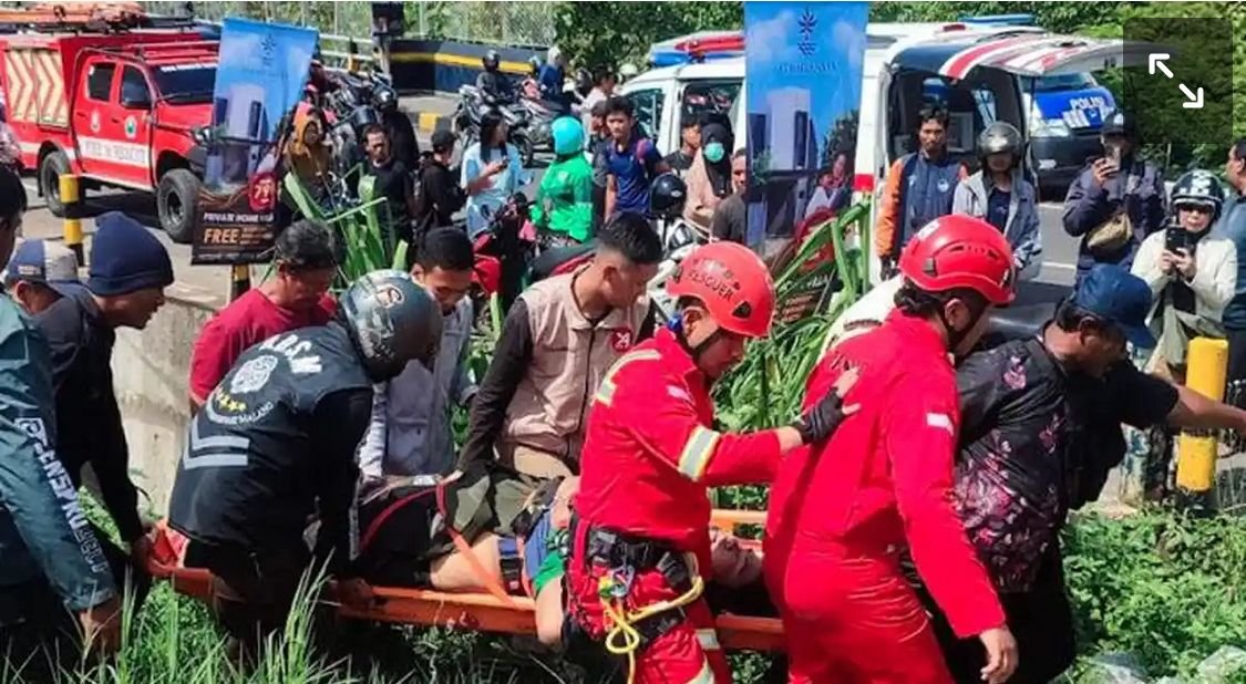 Mahasiswa UMM Terjatuh dari Jembatan Tunggulmas, Diduga Karena Mengantuk