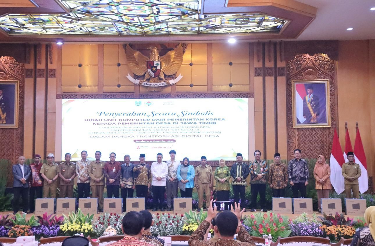 7721 PC Hibah Korea Masuk Jatim, Desa Didorong Naik Kelas Digital