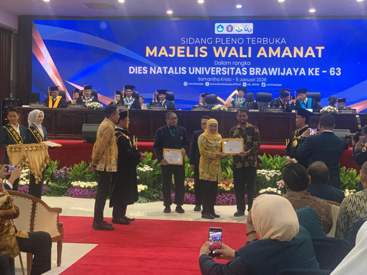 Empat Akademisi FK UB Raih Brawijaya Lifetime Achievement Awards di Dies Natalis ke-63 UB
