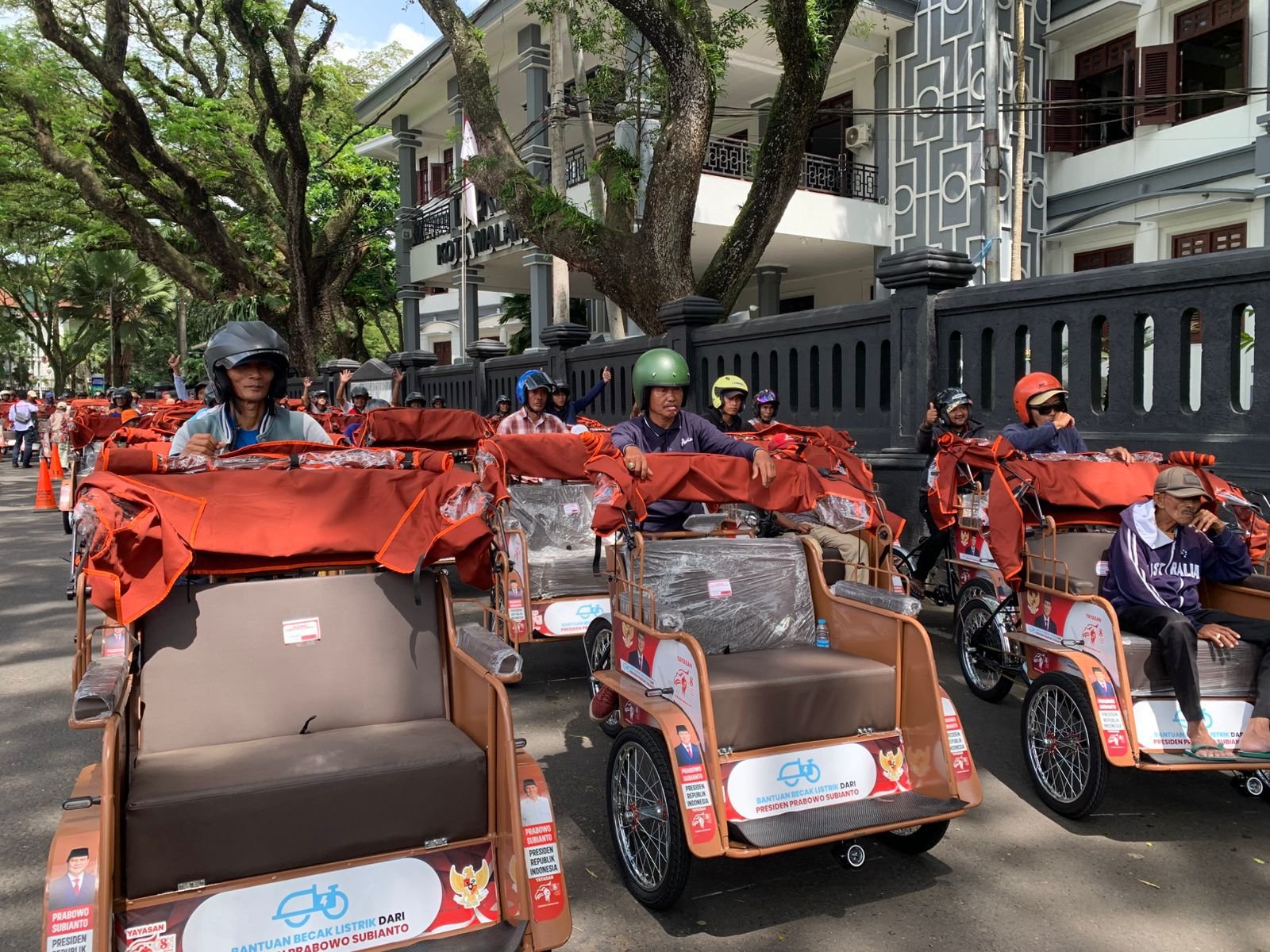 PLN UP3 Malang Perluas Elektrifikasi Transportasi, 200 Becak Listrik Beroperasi di Jalur Wisata Heritage