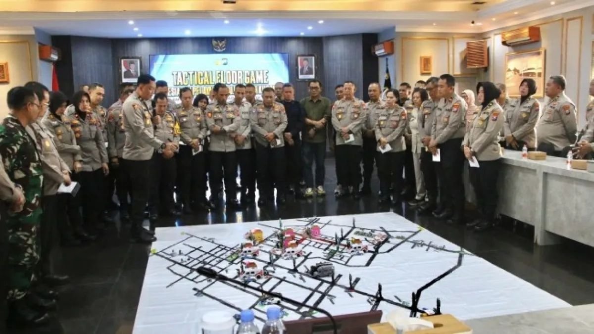 Polresta Malang Kota Gelar Tactical Floor Game, Perkuat Pengamanan Mujahadah Kubro 1 Abad NU