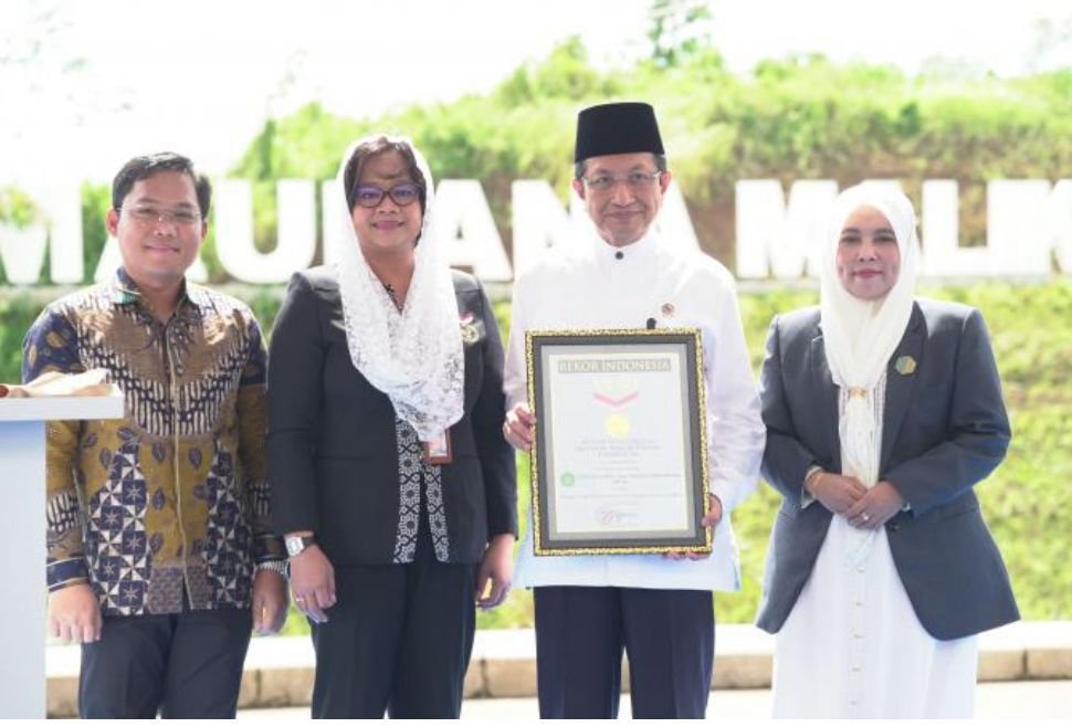 UIN Maliki Malang Gelar Ground Breaking Edupark Ar-Rahim, Terima Rekor MURI Bangunan Berlafadz