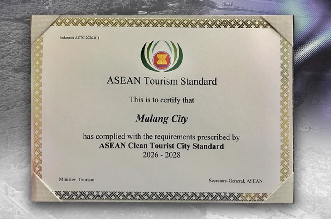 Kota Malang Raih ASEAN Clean Tourist City Standard 2026