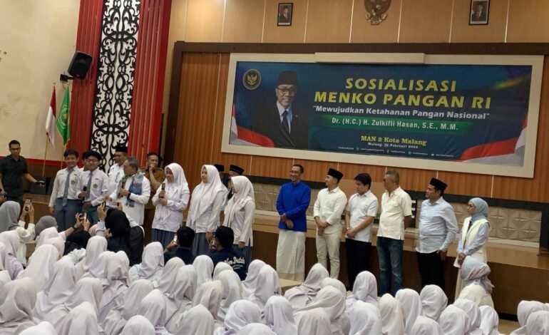 Sosialisasi di MAN 2 Kota Malang, Zulkifli Hasan Tekankan Gizi Kunci Kualitas Generasi
