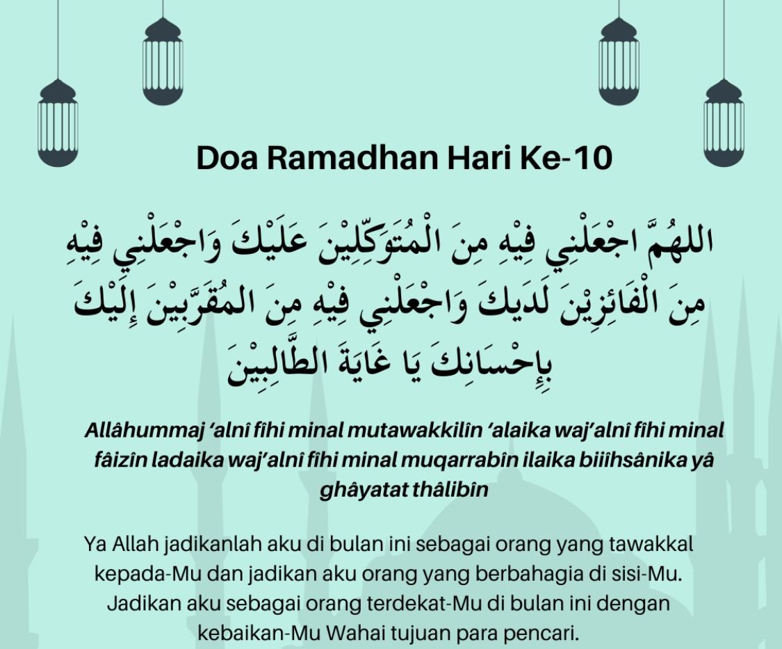 Hari ke-10 Ramadan, Umat Islam Diyakini Raih 70ribu Hajat dan Limpahan Rahmat